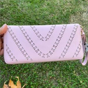 INC International Concepts Pink Patterned Clutch